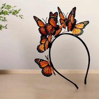 Butterfly Headband Halloween Cosplay Bohemian Wedding Headpiece Photo Props