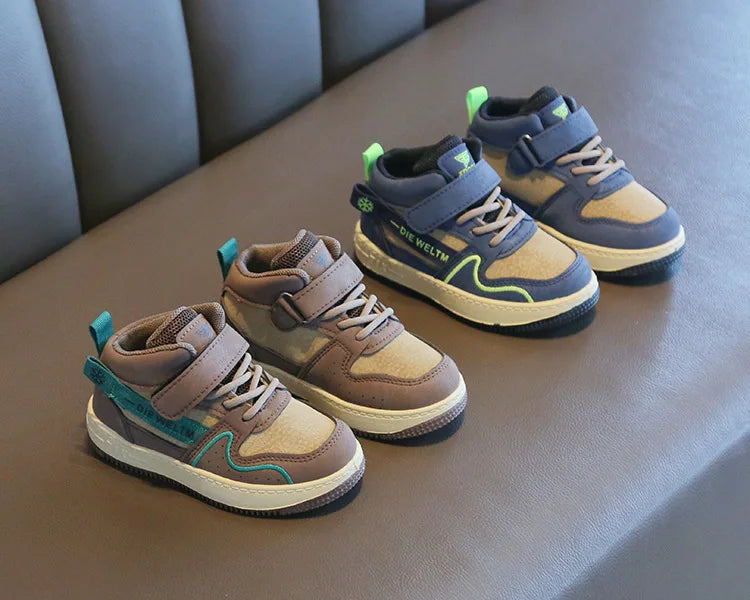 Children Casual Shoes for Boys Breathable Sneaker Antumn Winter Kids High Top Children's Board ShoesStudents School Shoe