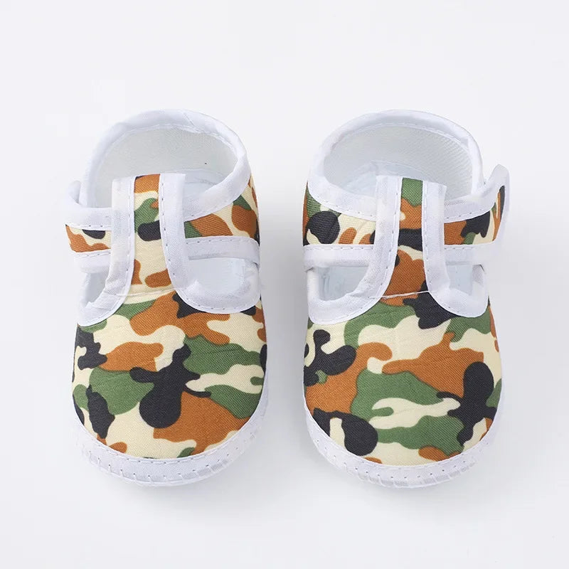 Newborn Baby Boy Girls Shoes Spring Autumn Lovely Floral Embroidery Anti-Slip Sneaker Crib Shoes Soft Cotton Cute First Walkers (Available)