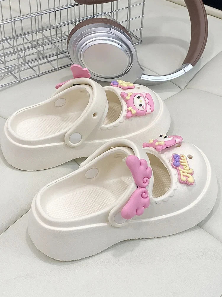 Girls Cute Slippers Summer New Kids Princess Shoes Girls Indoor Outdoor Sandals