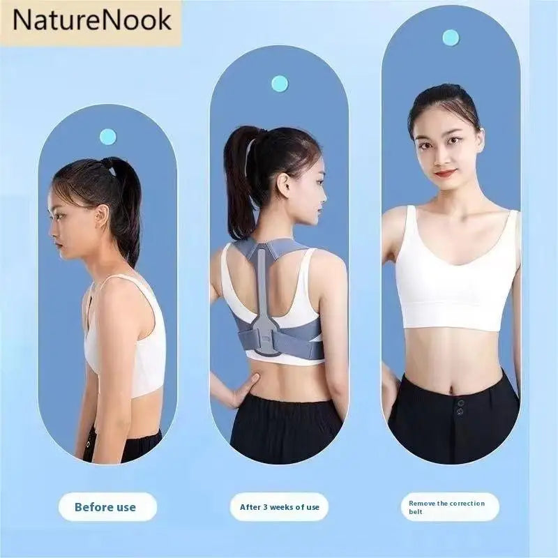 Invisibility Breathable Posture Corrector Belt Adjustable Rectify Posture Back Support Belt Back Neck Brace Posture Training