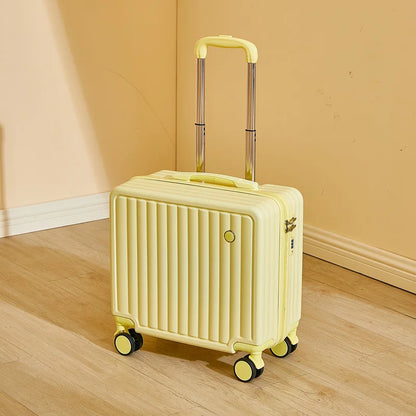 18 inches Travel Luggage Airline Cute Suitcase Password Box Silent Wheel Lightweight Chassis Mounted Universal