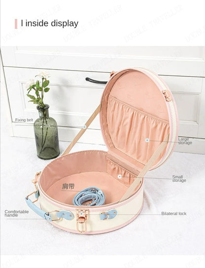 13 inch Vintage carrying case Portable Hand luggage Travel suitcase woman makeup lightweight luggage travel bag Carry on Luggage