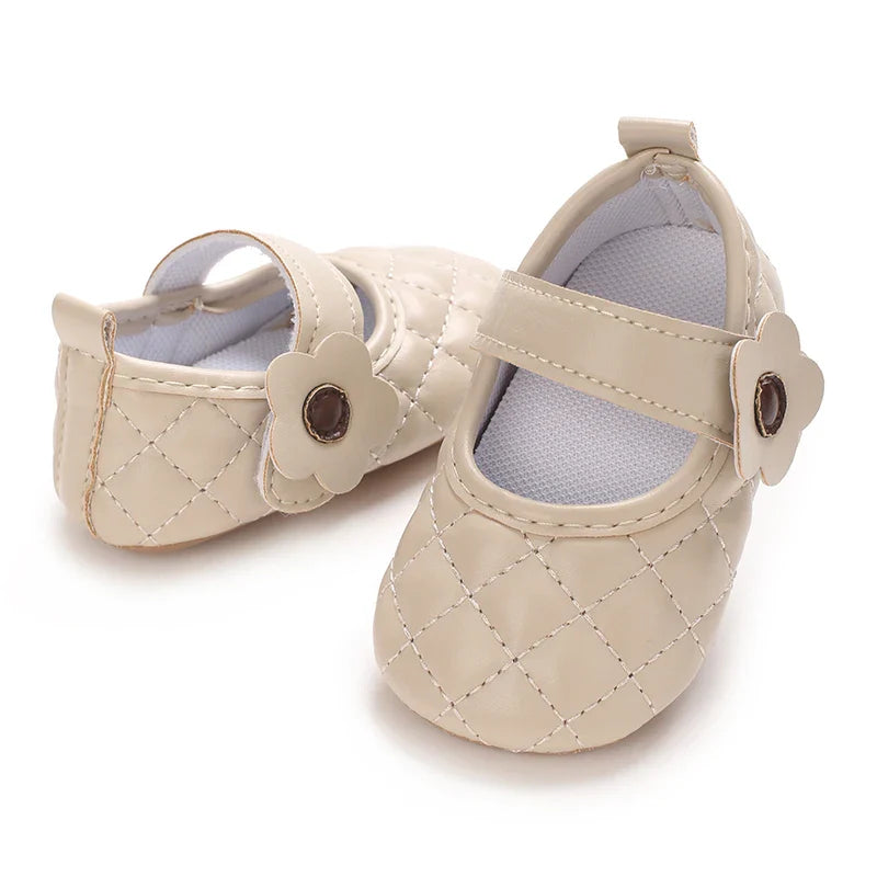 Baby Girl's Walking Shoes 3-6 Months Spring and Autumn Single Shoes Princess Shoes