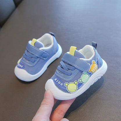 Baby Toddler Shoes Four Seasons Shoes 0 To 3 Years Old Baby Shoes Soft Bottom Non-slip Girls Boys Mesh Breathable Single Shoes