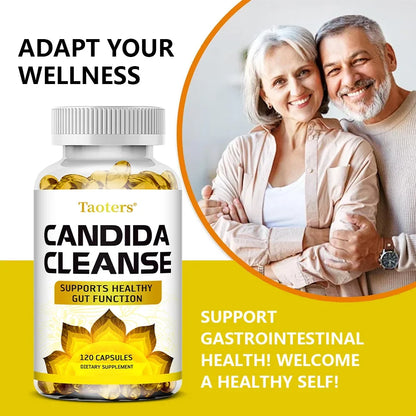 Candida Cleanse - Liver Cleansing, Detoxifying, Supports Intestinal Health, Cleansing Colon, Boosting Energy, 120 Capsules