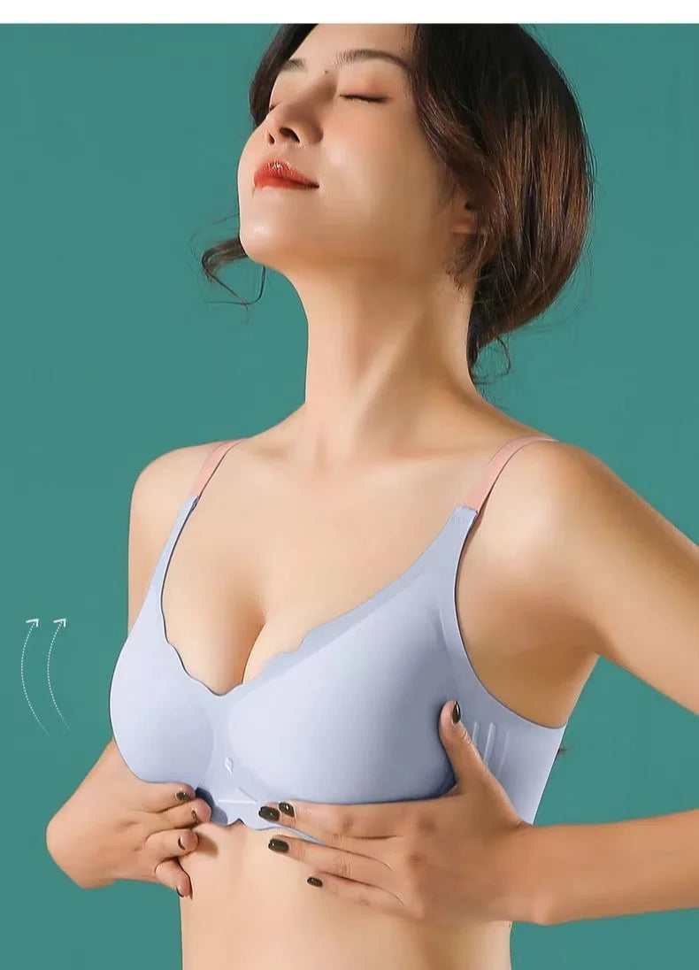 BH Bralette Top Women's Underwear No Steel Ring Pure Desire Comfortable Upper Support Sling Adjustable Beauty Back Bra for women