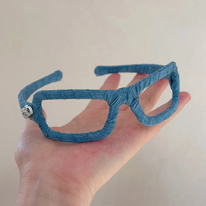 Glasses Frame Hair Hoop for Girls Non-slip Face Washing Hair Hoop Spa Headwear Non - constricting high - hairpins