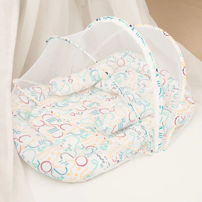 Multi-Function Travel Baby Nest Portable Baby Bed Crib Foldable Babynest Bassinet Infant Sleeping Children's Bed with Mosquito