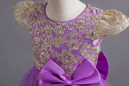 Stunning Little/Big Girls Lace Flower Girl Wedding Bridesmaid Birthday Party Holiday Pageant Easter Prom Fancy Dress