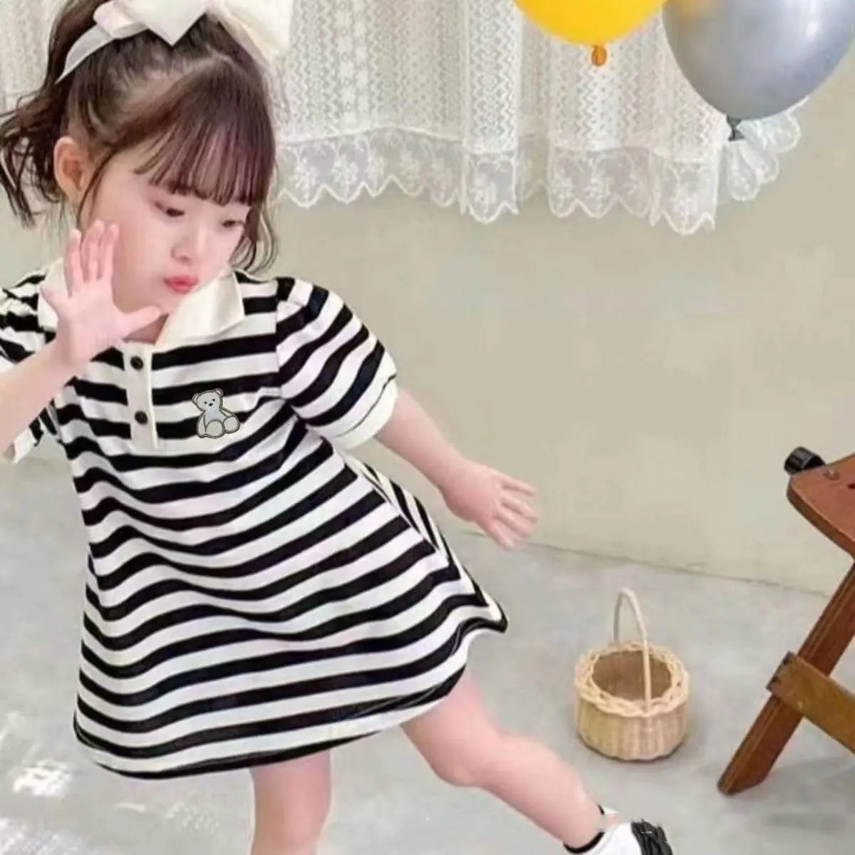 Girls Casual Dresses Girls' Summer Princess Dress - Short Sleeve Skirted Sundress, Cute Casual & Party Wear