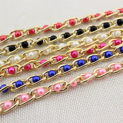Women's Dress Accessories Waist Chain Metal Chain Solid Pearl Versatile Apparel Accessories Pearl Thin Waist Belts