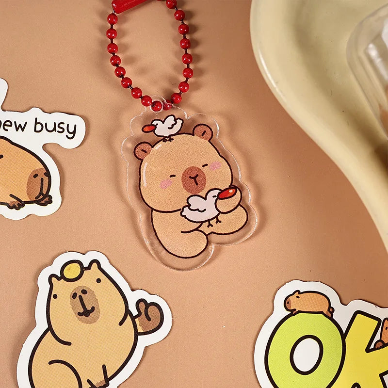 Capybara Stationery Set For Kids Gift Pens Stickers Utility Knife Stationery Gift Box Back To School Learning Birthday Gift