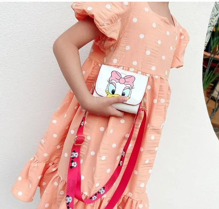 Cartoon Women's Bag Mickey Mouse Pictures Shoulder Bags Cute Girl Messenger Bag Coin Purse Fashion Anime Women Bags Gifts
