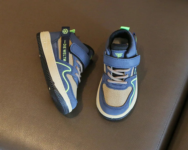 Children Casual Shoes for Boys Breathable Sneaker Antumn Winter Kids High Top Children's Board ShoesStudents School Shoe