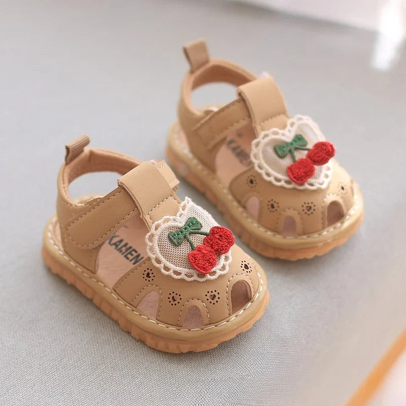 Baby Boys Girls Sandals Summer Baby Wedding Dress Flat Shoes Newborn Crib Shoes First Walkers Prewalkers Shoes