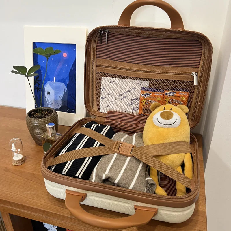 14 inch Lightweight Carrying Case Travel Cosmetic Case Portable Small Makeup Hand Bag