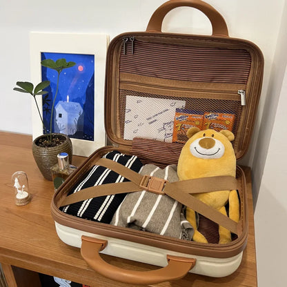 14 inch Lightweight Carrying Case Travel Cosmetic Case Portable Small Makeup Hand Bag