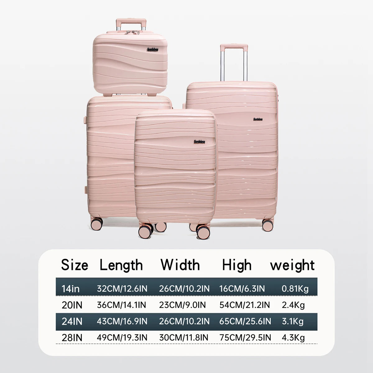 Luggage Trolley Case for Women, 20-Inch Small Carry-On, Double-Layer Explosion-Proof Zipper, Multifunctional Password Box, 2025 New Model