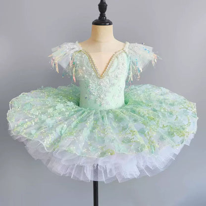 Summer Party Girls Dresses Kids Clothes Vestidos Princess Outfit Girl Dress Tutu Stage Ballet Leotards Dance Costumes Ballerine