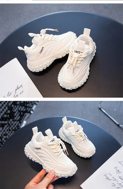 Breathable Mesh Kids Girls And Boys Casual Shoes Rubber Sole Summer Autumn Toddlers Tennis 3-6y