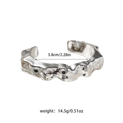 Fashion Exaggerated Irregular Bracelets for Women Simple Hip Hop Rock Personality Plastic Cuff Bangle Trendy Jewelry