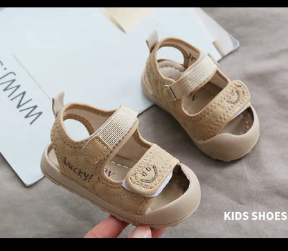 Children Shoes Little Kids Sport Sandals Lucky Smile Face Unisex Baby Boys Girls Casual Anti-slip Sandals