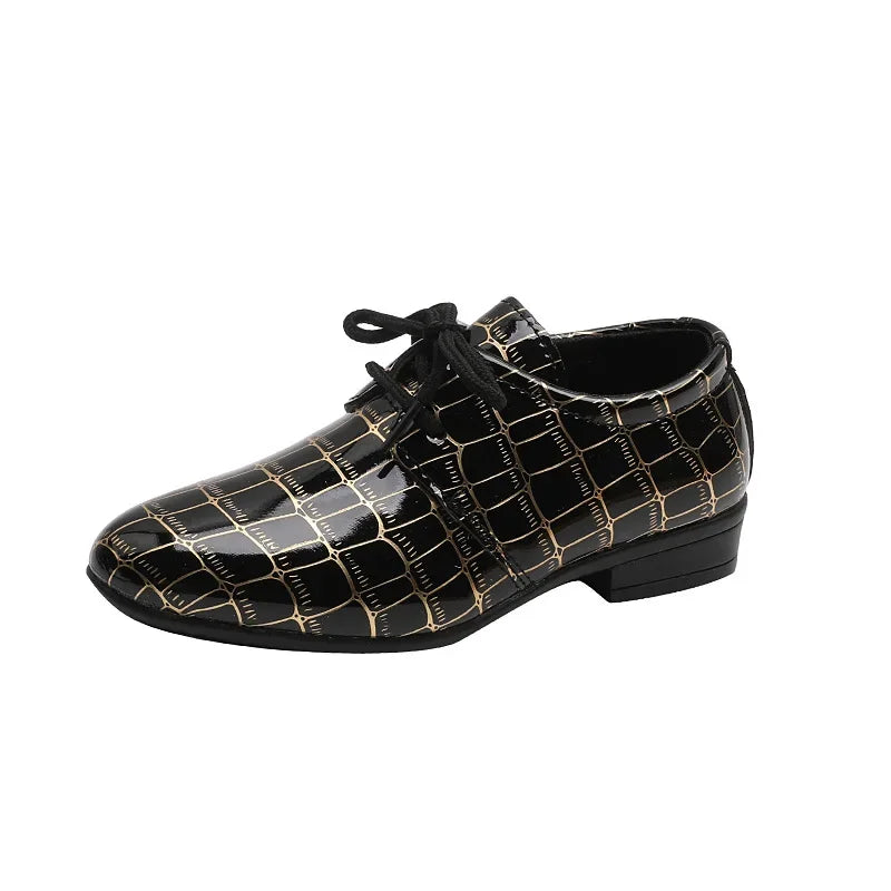 Boys Leather Wedding Shoes Non Slip Formal Kids Shoes Bangladesh
