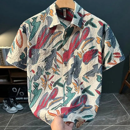 Light Luxury Trendy Men's New Fashionable and Personalized Casual and Versatile Shirt (Available)