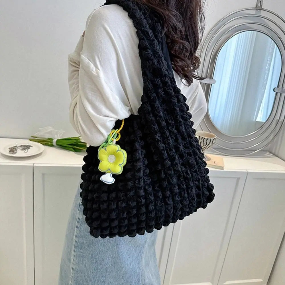 Women's Large Capacity Tote Bag with spacious interior, zipper closure, comfortable shoulder straps, and casual everyday design