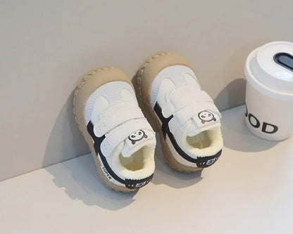 Baby Sneakers Warm Fur Inside Infant Shoes Autumn Winter Little Boys Girls Casual Shoes For Baby Pink, Yellow