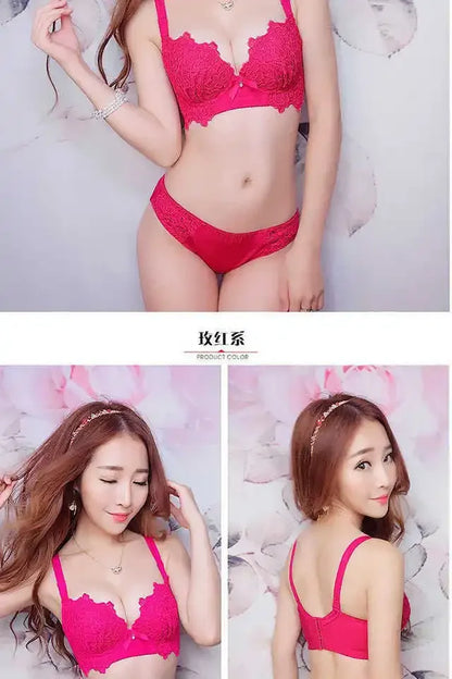 Fashion Sexy Push Up Bra Wire Free Bralette with Adjustable Strap & Inner Padding Seamless Lingerie for Daily/Date Night