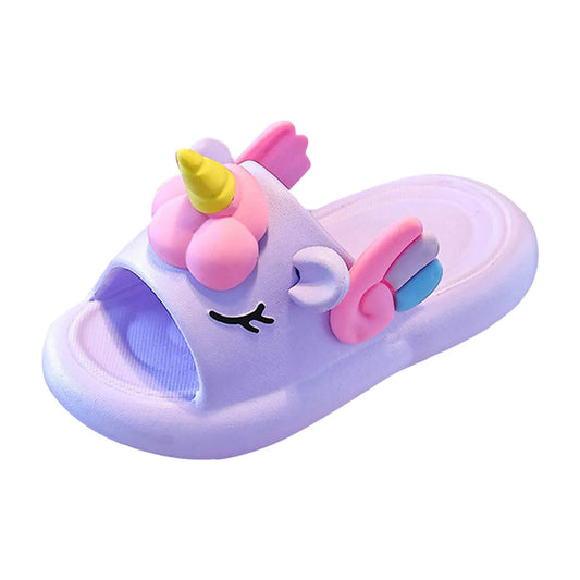 Children'S Slippers Cute Cartoon Baby Indoor Non Slip Thick Bottom Parent Child Slippers Kid Slippers