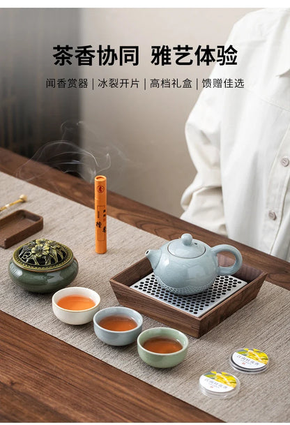 China-Chic Cultural and Creative Tea Set Gift Set Customized logo for business gift giving activities