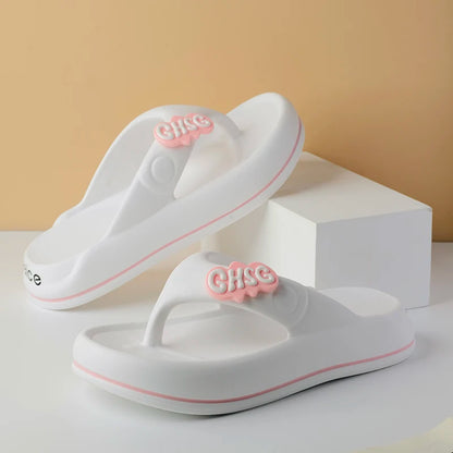 Solid Color Non-slip Leisure Couple Slippers Women Summer Beach Slippers Outdoor Women Flip Flops Breathable Beach sandals women