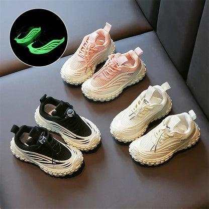 Breathable Mesh Kids Girls And Boys Casual Shoes Rubber Sole Summer Autumn Toddlers Tennis 3-6y