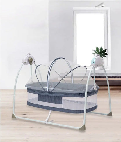 Electric Cradle Bed Multi-Functional Foldable Baby Cradle Newborn Enlarged Sleep Soothing Rocking Bed