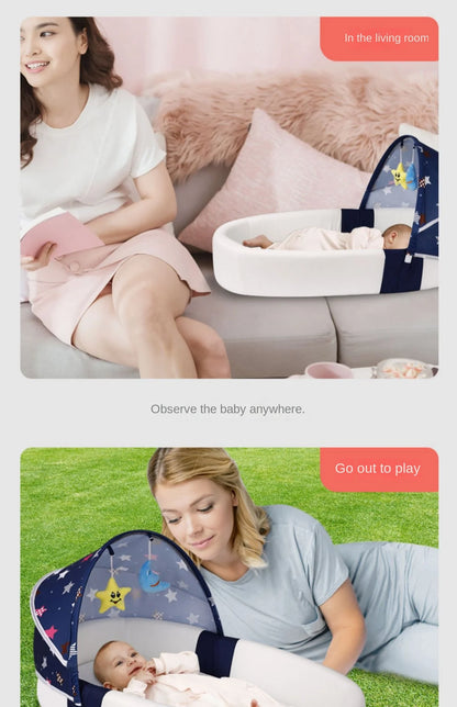 Lazychild Baby Bed In Bed Foldable Portable Newborn Sleeper Bionic Bb Bed Bed Anti Pressure Portable Cot Cunas Para El Bebe