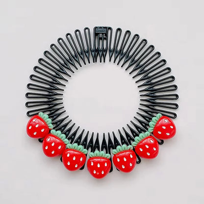 Professional Kids Anti-Frizz Hair Finishing Comb Invisible Circular Headbands for Flyaway Control Girls Cute Hair Jewelry Fixer
