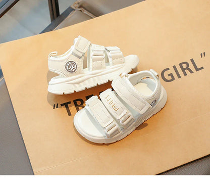 Summer Anti-Slippery Little Kids Sandals for Girls Non-Slip Soft Sole Toddler Beach Shoes School Versatile Chic Casual Footwear