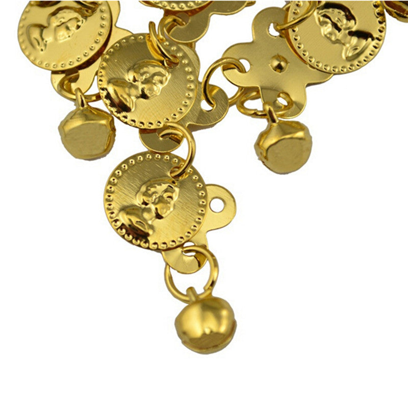 Women Belly Dance Accessories Costume Dancing Coin Sequins Hair Band Headbands