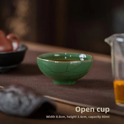 5 Famous Kilns Master Cup Tea Cup Set Kung Fu Tea Ware Tea Bowl Gift Box Home Ceramic Tea Tasting Cup Souvenir