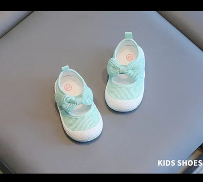 Kids Shoes  Baby Girl Walking Shoes with Breathable and Non Slip Mesh Bow Princess Shoes with Non Slip Soft Soles