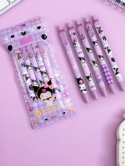 1pc Cute A6 Notebook With Magnetic Closure - Kuromi, My Melody & Cinnamoroll  Paper Journal For Teens & Adults Stationery Gift