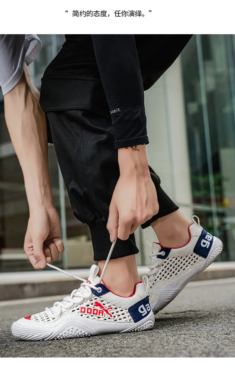 Shoes For Men Mesh Sneakers Summer Casual Breathable Sports Outdoor Hiking Tennis Running Designer Luxury Platform Loafers ( Available )