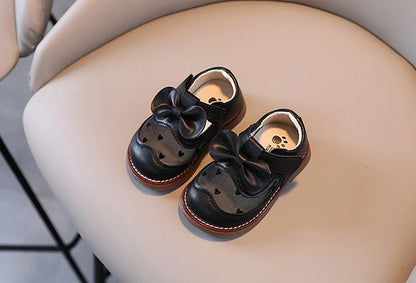 2025 Kids Shoes Baby Girl Walking Shoes with Breathable and Non Slip Mesh Bow Princess Shoes with Non Slip Soft Soles