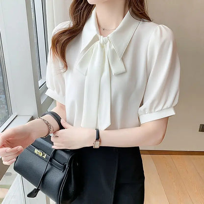 Short Sleeve Shirts Womens Mesh Pleated Pintucked Loose Tunic Casual Club Fairycore Trendy Urban Student Artistic Youthful