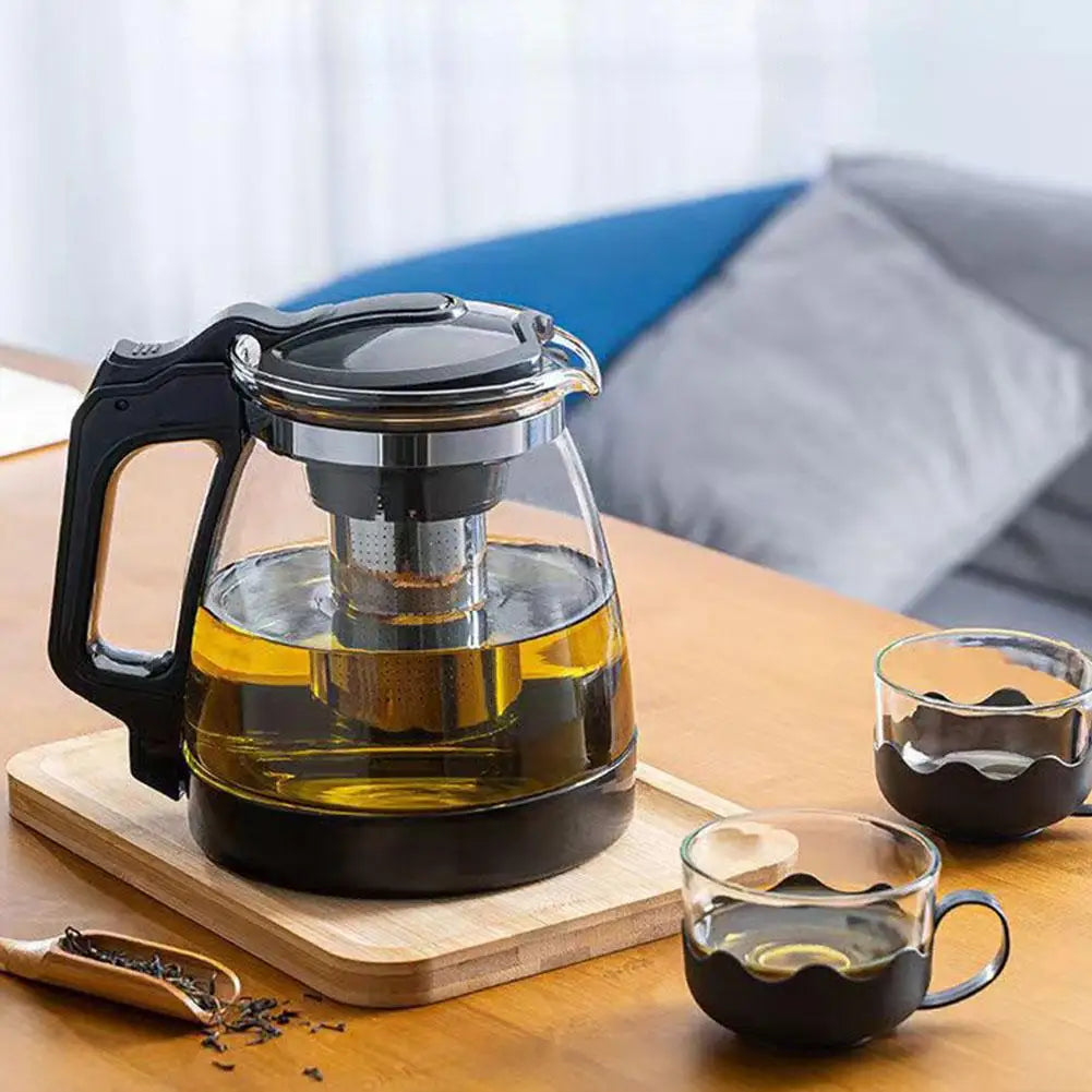 Glass Teapot with Tea Strainer Large Capacity Water Container Chinese Traditional Kung Fu Teaware Tea And Water Separation