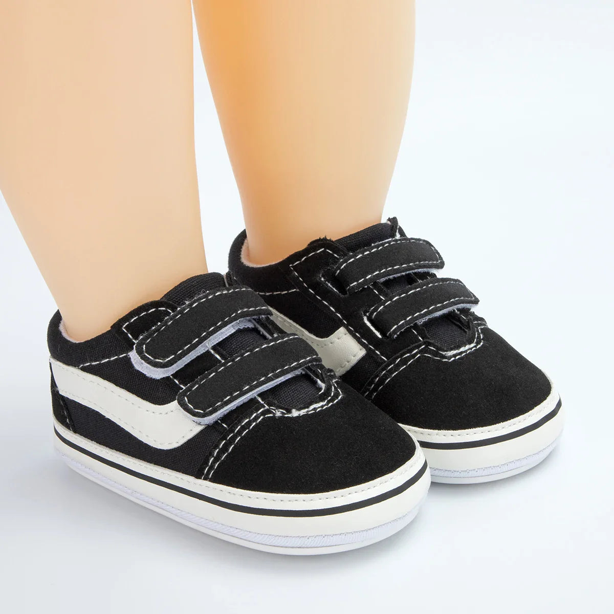 Baby Boy Girl Shoes Canvas Sneakers Non-slip Rubber Sole Plaid Streaks First Walkers Infant Baby Unisex Casual Shoes