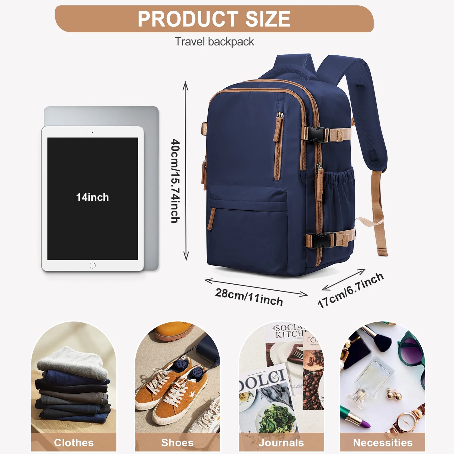 Men Women Hand Luggage Leisure Laptop Backpack mochila para viaje cabina, Airplane Cabin Bag zaino wizzair 40x30x20, Schoolbag